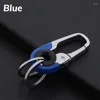 Keychains Men Keychain Hook Stainless Steel Buckle Outdoor Carabiner Climbing Tool Double Ring Car Fishing Key Accessories