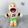 Marionette Jeffy Burattino a mano Cartone animato Peluche Bambola di pezza Figurina morbida Cuscino per dormire Giocattolo educativo Casetta