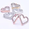 Collares colgantes 10 unids / lote Corazón romántico Cenizas Urna de vidrio Locket Cremación Mezcla Color Geométrico Memoria Medallón Colgantes Joyería a granel