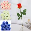 Dekorativa blommor 10st Silk Red Real Touch Rose Artificial Gorgeous Flower Wedding Fake For Home Party Decor Valentine's Day Gift