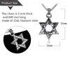 Chaînes VIVILADY Hip Hop Rétro 316 Titane Acier Prévenir l'allergie Creux Out Star Pendentif Collier Ras du Cou Pour Hommes Bijoux Goutte