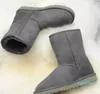 Dameskwaliteit Klassieke hoge lage laars Merk Dames Populaire lederen laarzen Mode dames snowboots