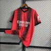 ホットセール2023/2024エース - ミランホームレッドサッカージャージーサッカーシャツタイサイズS M L XL XXL