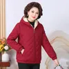 Women's Trench Coats Winter And Middle-Aged Mother Parka Down Cotton-Padded Jacket 2023 Solid Color Add Velvet Overcoat Warm Coat