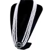 Choker Women oświadczenie Pearl Chain Group Community 1946 The Incorporated Links Naszyjniki