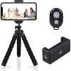 Treppiede per telefono cellulare Supporto per tablet in spugna flessibile con clip e telecomando wireless per smartphone Vlogging Viaggi Riprese dal vivo con piccole fotocamere digitali