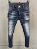 Jeans pour hommes 2023 Splice Scratch Spray Paint Fashion Crayon Pantalon A609 #