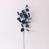 Decorative Flowers Autumn Artificial Plant Faux Leaves Eucalyptus Long Branch Wedding Home Christmas Decoration Silk DIY Fake Plants 2023