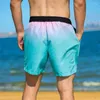 Mäns badkläder dragskonbadstammar Summer Elastic midja strandbräda shorts med mesh foder simning sportkläder