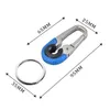 Keychains Men Keychain Hook Stainless Steel Buckle Outdoor Carabiner Climbing Tool Double Ring Car Fishing Key Accessories