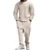 Tracksuits masculinos 2023 moda primavera e outono conjunto de duas peças calças de mangas compridas lazer roupas esportivas atacado