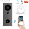 Doortbells Tuya pir الكشف عن الاتصال الداخلي الذكي WiFi مقاوم للماء مراقبة الفيديو مراقبة الفيديو Doorbell Light Receiver YQ2301003