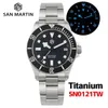 Inne zegarki WatchDives x San Martin Nurving Watch Sn0121t Sapphire NH35 Automatyczna ceramiczna ramka 30BAR BGW-9 Luminous 39 mm Na rękę 230928