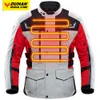 Duhan résistant au froid Moto veste chauffante hommes hiver imperméable chaud Moto cyclisme Chaqueta réfléchissant amovible doublure intérieure