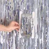 Background Material Henna Day Decoration Party Curtain Birthday Party Decorations Wedding Backdrop Foil Tinsel Curtain Decoration Bachelorette Party YQ231003