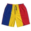 Herren-Shorts, Herren-Badebekleidung, Badehose, Flagge von Rumänien, Strandbrett, Schwimmen, Badeanzüge, Laufen, Sport, Surfen