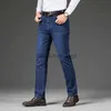 Jeans homme Grande taille 42 44 46 marque hommes affaires jean droit coton Stretch pantalon décontracté mode bleu noir coupe ajustée Denim pantalon L231003