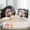 Table Clocks LED Mirror Clock Makeup Digital Alarm Creative Multi-function Automatic Posensitive Electronic Desk