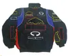 HQ Motorcycle clothes F1 Suit Wo Autumn and Winter Fully Embroidered Cotton Padded Jacket B08P