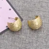 Boucles d'oreilles mode coréenne en forme de C Vintage pour femmes, produits tendance esthétiques, rayures rétro irrégulières, bijoux de personnalité pour filles