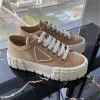 Designer sneakers Nylon Wandelschoenen Luxe canvas vrijetijdsschoenen Modieuze platte plateauschoenen 34-40