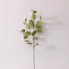 Decorative Flowers Autumn Artificial Plant Faux Leaves Eucalyptus Long Branch Wedding Home Christmas Decoration Silk DIY Fake Plants 2023