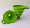 Strumenti pieghevoli in silicone Imbuto Mini siliconi Stile pieghevole Imbuti portatili pieghevoli Essere appeso Utensile da cucina Embudos Portatiles Plegables