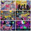 Background Material Back To 80's 90's Photography Backdrop Hip Hop Disco Music Ball Stage Adult Birthday Party Photographic Background Photo Studio YQ231003