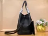 10A Specchio Qualità Designer MM Blossom Tote 30 cm Borsa da donna grande in pelle di vacchetta nera Borse composite S Borsa a tracolla con