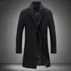 Vestes pour hommes Veste pour hommes Slim Manteau simple boutonnage Manteau chaud confortable pour vêtements d'hiver Streetwear