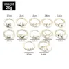 12Pcs 12 Zodiac Ring Aries Taurus Gemini Cancer Virgo Libra Scorpius Capricornus Wedding Stainless Steel Rings Jewelry Cluster249w