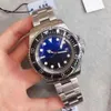 Divers clássico tamanho grande 44 mm relógio mecânico automático chegada das mercadorias torna-se design de luxo azul entre mesa masculina water256e