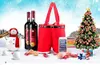 10 bolsas de dulces navideñas de gran tamaño, soportes para vino, pantalones de Papá Noel, bolsas de regalo y golosinas con asa, cestas de regalo de dulces portátiles, papel de regalo para boda