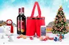 10Pcs Large Size Christmas Candy Bag Wine Holders Santa Pants Gift and Treat Bags with Handle Portable Candy Gift Baskets Gift Wrap for Wedd