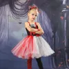 Speciale Gelegenheden 2023 Meisjes Clown Kostuum Circus Cosplay Kostuums Kinderen Kinderen Meisjes Baby Verjaardagsfeestje Halloween Carnaval Jurk Purim Kostuum x1004