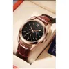 Wristwatches 2023 Moon Back Men'S Watches Luxury Quartz Watch Men Skeleton Sport Chronograph AR Sapphire Glass Wrist