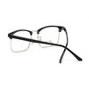 Güneş gözlüğü el yapımı çerçeve dikdörtgen hafif siyah retro gözlük çok kaplı lens moda okuma gözlükleri 0.75 ila 4