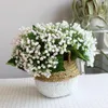 Decorative Flowers 32cm Simulation Baby's Breath Artificial Gypsophila Plastic Flower Bridal Bouquet Wedding Party Event Home Decor Plants