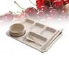 Dinnerware Sets Baby Containers Exquisite Dinner Tray Divider Creative Bowl Drop-Proof Rice Dishes Office Tableware