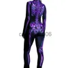 Speciella tillfällen halloween skrämmande skelett kostym vuxna barn familj skall skalle jumpsuit carnival party halloween förälder-barn pyjamas kläder x1004