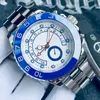 Mens Watches Countdown Function Yacht Masters 2 Nautical Watch 904L Rostfritt stål Band Lysande klocka Sport Automatisk mekanisk 50 atm vattentät dhgate