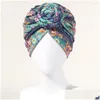 Visors Beanie Cap Twisted High Elasticity Headscarf Bohemian Women African Knot Head Wrap Drop Delivery Fashion Accessories Hats Scarv Dhx5D