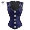 Corset Steampunk Corsets et Bustiers minceur gothique Corsage Corselet Corsets Sexy sangle noire Corset désossage en acier Bustier267u