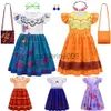 Special Occasions 2022 Madrigal Costume Girl Charm Dress Carnival Summer Virgin Children Princess Mirabel Isabela Birthday Party Dress Clothing x1004