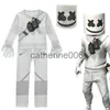 Special Occasions DJ Marshmello Costumes Jumpsuits Kids Clown Cosplay Clothes Halloween Christmas Costume Party Game Cosplay Fortnites Costumes x1004