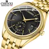 Chenxi Gold Watch Men es top merk luxe beroemde polshorloge mannelijke klok gouden kwarts pols kalender relogio masculino 210728312p