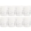 Candle Holders 8 Pcs Plastic Cylinders Home Shades Covers Open Ended Delicate Household Tube Desktop