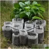 Planters الأواني 50-100pcs نباتات الشتلات تنمو أكياس الفطر زهرة قابلة للتحلل من النسيج الحضانة غير المنسوج