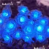 Led Strings 100Leds Solar Power String Lights Outdoor Waterproof Christmas Fairy Light 2 Modes Rose Lamp For Holiday Party Garden Drop Dhjxp