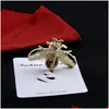 Pins Broches Vintage Kristal Gesimuleerde Parel Bijen Voor Vrouwen Mannen Insect Broche Pin Jurk Jas Pak Kleding Accessoires Leuke Sieraden Drop